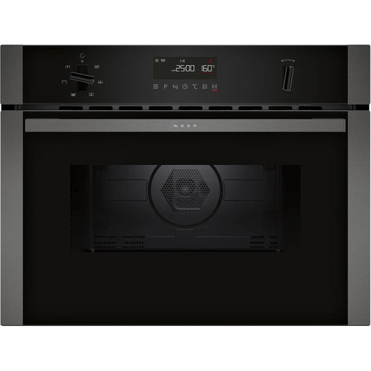 Neff N50, Built-in microwave oven with hot air, 60 x 45 cm, Graphite-Grey