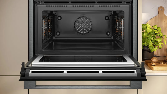 Neff N90, Built-in compact oven with microwave function, 60 x 45 cm, Graphite-Grey