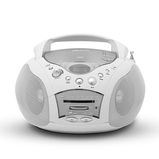 OPEN-BOX RENEWED - Roberts CD9959 Swallow LW/MW/FM Radio CD Player, White