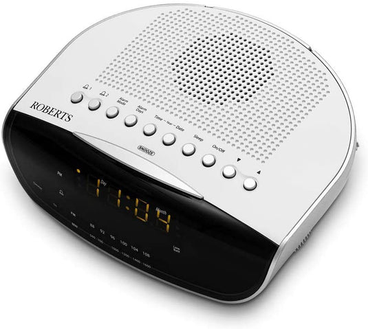 Roberts CR9971 Chronologic VI Clock Radio, White