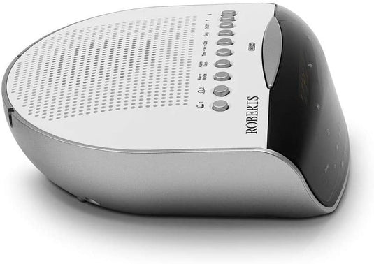 OPEN-BOX RENEWED - Roberts CR9971 Chronologic VI Clock Radio, White