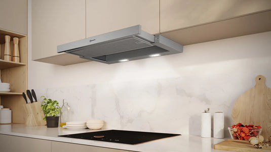 Neff N50, Telescopic cooker hood, 60 cm, Silver metallic