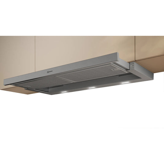 Neff N50, Telescopic cooker hood, 90 cm, Silver metallic