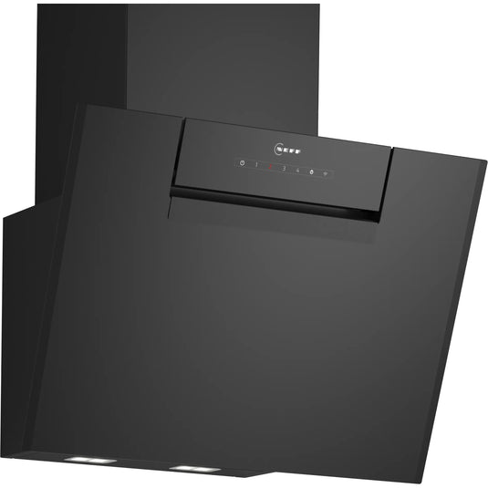 Neff N50, Wall-mounted cooker hood, 60 cm, clear glass black printed