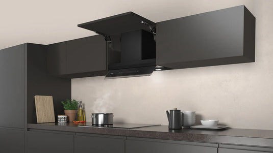 Neff N70, Integrated Design Hood, 60 cm, clear glass black printed