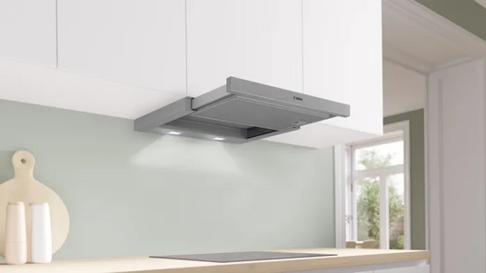 Bosch Series 2, Telescopic cooker hood, 60 cm, Silver metallic