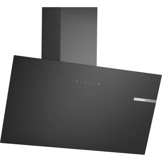 Bosch Series 2, Wall-mounted cooker hood, 80 cm, clear glass black printed