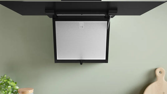 Bosch Series 4, Wall-mounted cooker hood, 80 cm, clear glass black printed