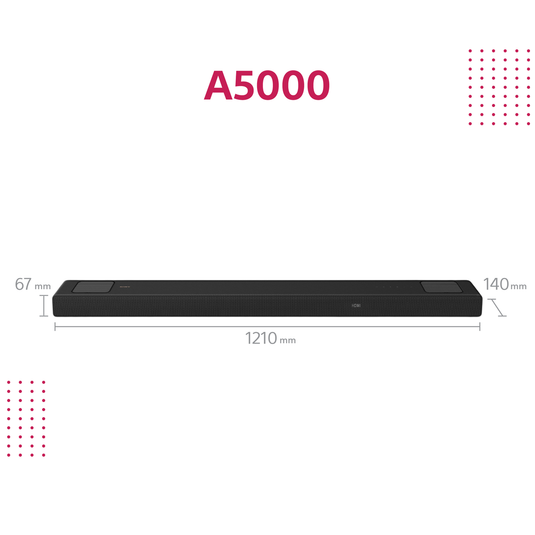 OPEN-BOX RENEWED - Sony HT-A5000 5.1.2ch Dolby Atmos/ DTS:X Soundbar