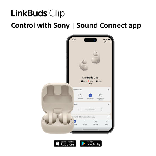 Sony WF-LC900 LinkBuds Clip Wireless Headphones, Green