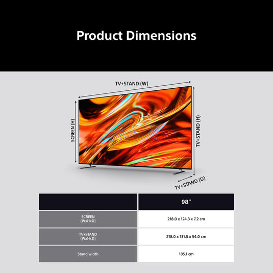 Sony K-98XR75M2PB 98" BRAVIA 7 II | XR75M2 | True RGB | RGB LED | 4K HDR Smart TV