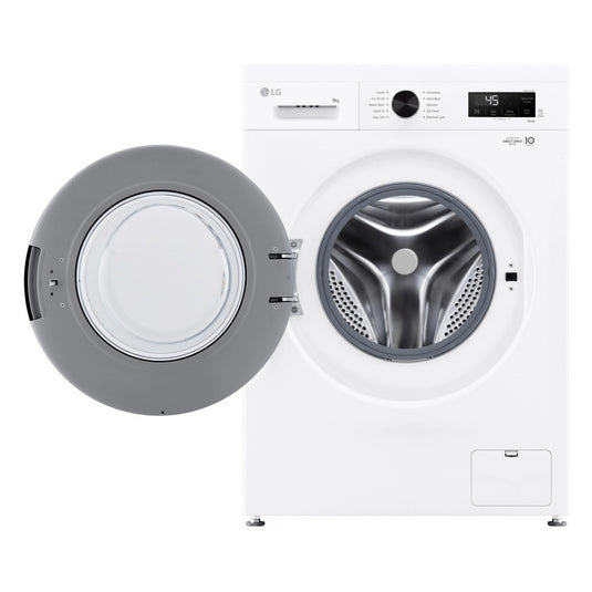 LG F4X1009NWK Series 2 Direct Drive - 9 kg 1400 Spin Washing Machine - White - A Rated