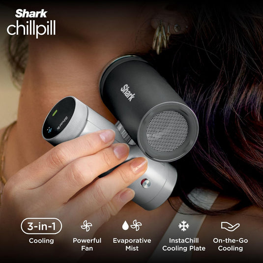 Shark FA022UK ChillPill 3-in-1 Fan, Mist & InstaChill System, Carbon