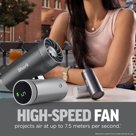 Shark FA022UK ChillPill 3-in-1 Fan, Mist & InstaChill System, Carbon