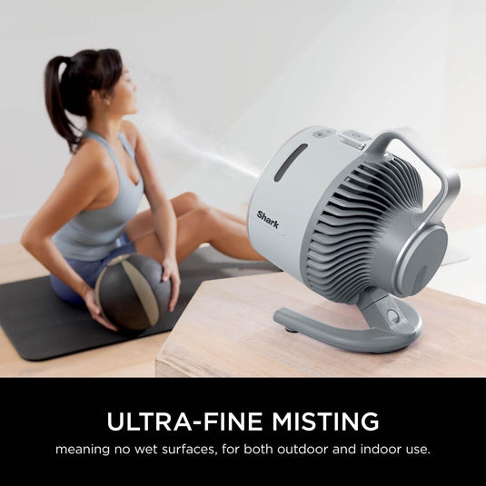 Shark FA050UK FlexBreeze HydroGo Misting Fan, Dove
