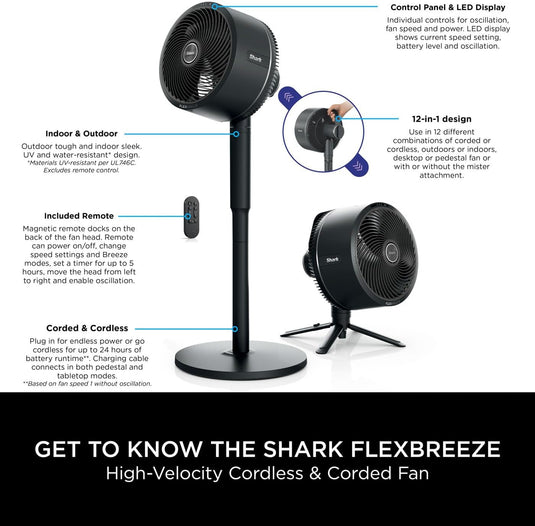 Shark FA220UK FlexBreeze Portable Fan