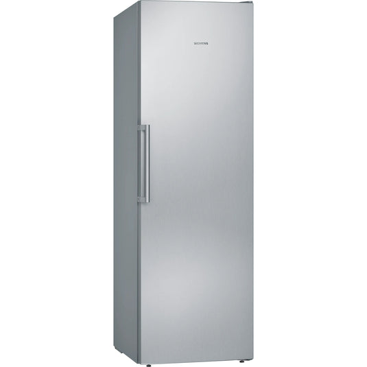 Siemens iQ300, Free-standing freezer, 186 x 60 cm, Brushed steel