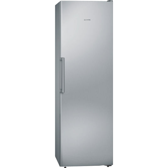 Siemens iQ300, Free-standing freezer, 186 x 60 cm, Brushed steel