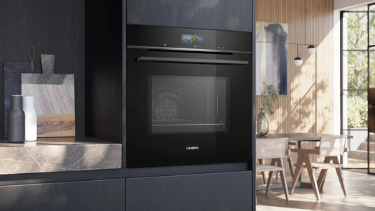 Siemens iQ700, Built-in oven with microwave function, 60 x 60 cm, Black