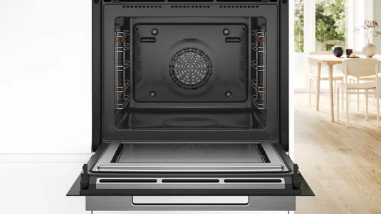 Bosch Series 8, Built-in oven with microwave function, 60 x 60 cm, Black