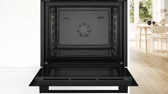 Bosch Series 4, Built-in oven with added steam function, 60 x 60 cm, Black