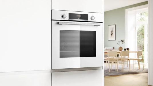 Bosch Series 4, Built-in oven with added steam function, 60 x 60 cm, White