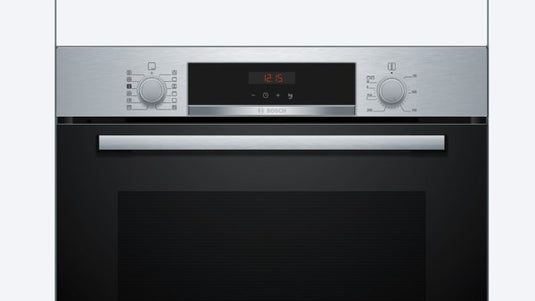 Bosch Series 4, Built-in oven with added steam function, 60 x 60 cm, Stainless steel