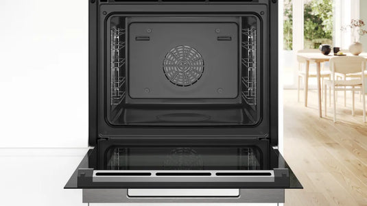 Bosch Series 8, Built-in oven with steam function, 60 x 60 cm, Black