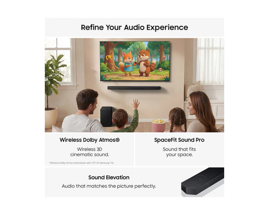 Samsung HW-Q600H 3.1.2ch Q-Series Soundbar and Subwoofer - Titan Black