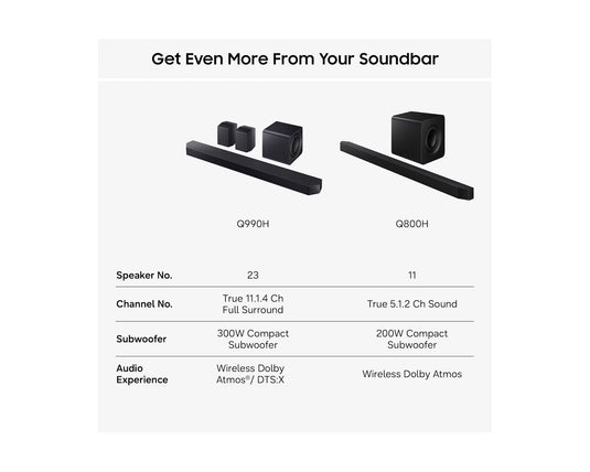 Samsung HW-Q800H 5.1.2ch Q-Series Soundbar with Subwoofer - Black