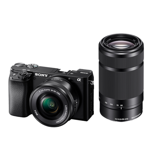 Sony ILCE6100YB A6100 E-mount Camera Twin Lens Kit, Black