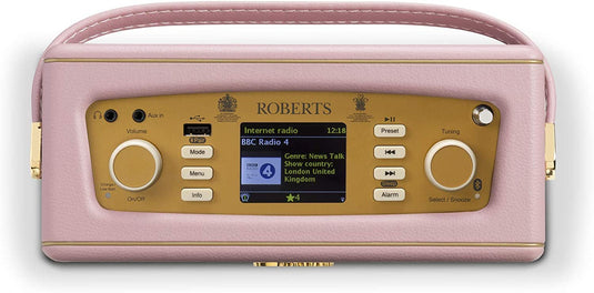 OPEN-BOX RENEWED - Roberts Revival iStream 3 DAB/DAB+/FM/Bluetooth with Alexa, Dusky Pink