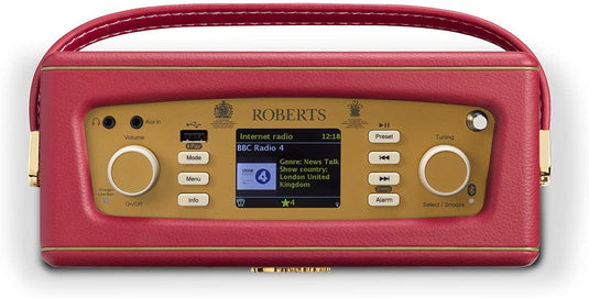 Roberts Revival iStream 3 Smart Radio with DAB/DAB+/FM/Bluetooth, Berry Red