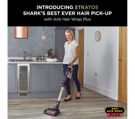 Shark IZ400UKT Stratos Cordless Stick Vacuum Cleaner, Pet Pro, Copper