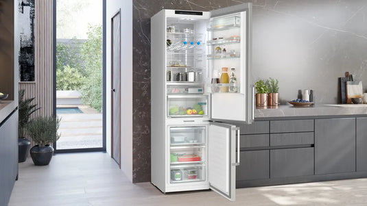 Siemens iQ500, Free-standing fridge-freezer, 203 x 60 cm, Brushed steel