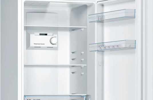 Bosch Series 2, Free-standing fridge-freezer with freezer at bottom, 176 x 60 cm, White