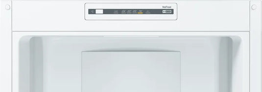 Bosch Series 2, Free-standing fridge-freezer with freezer at bottom, 186 x 60 cm, White