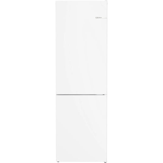 Bosch Series 4, Free-standing fridge-freezer with freezer at bottom, 186 x 60 cm, White