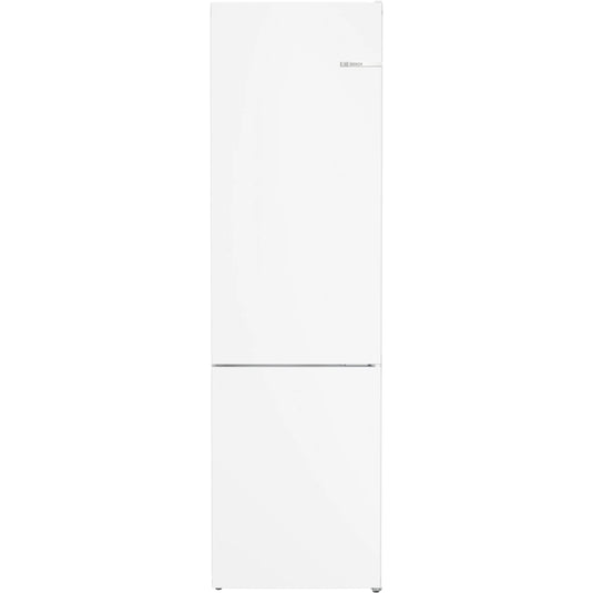 Bosch Series 4, Free-standing fridge-freezer with freezer at bottom, 203 x 60 cm, White