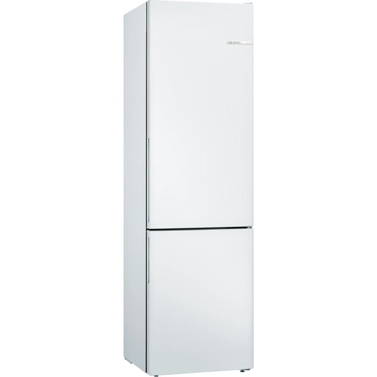 Bosch Series 4, Free-standing fridge-freezer with freezer at bottom, 201 x 60 cm, White