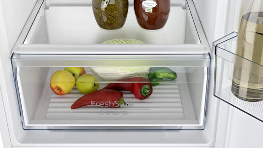 Neff N30, Built-in fridge-freezer with freezer at bottom, 177.2 x 54.1 cm, sliding hinge