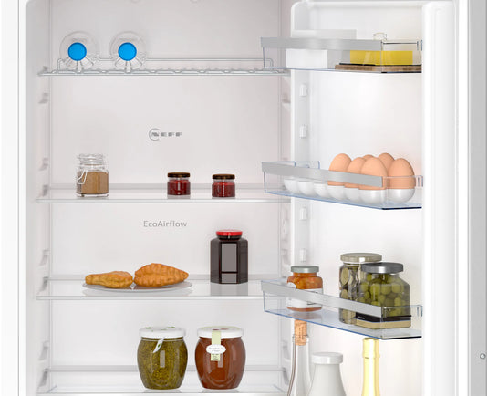 Neff N50, Built-in fridge-freezer with freezer at bottom, 193.5 x 55.8 cm, flat hinge