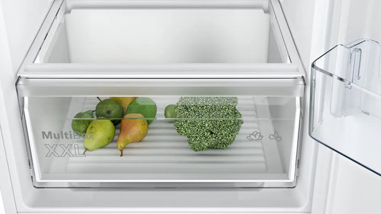 Bosch Series 2, Built-in fridge-freezer with freezer at bottom, 177.2 x 54.1 cm, sliding hinge