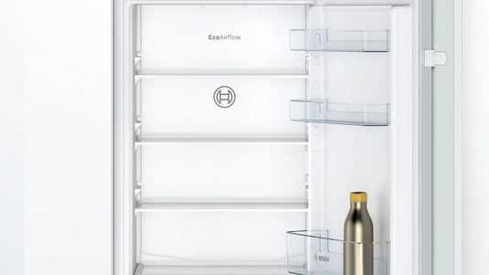 Bosch Series 2, Built-in fridge-freezer with freezer at bottom, 177.2 x 54.1 cm, sliding hinge