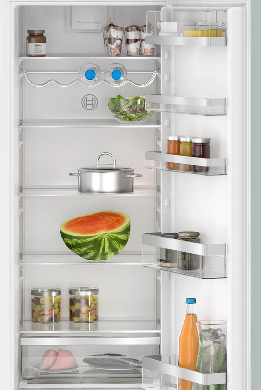 Bosch Series 6, Built-in fridge, 177.5 x 56 cm, soft close flat hinge