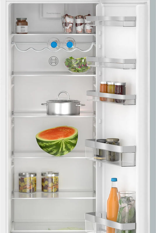 Bosch Series 4, Built-in fridge, 177.5 x 56 cm, flat hinge