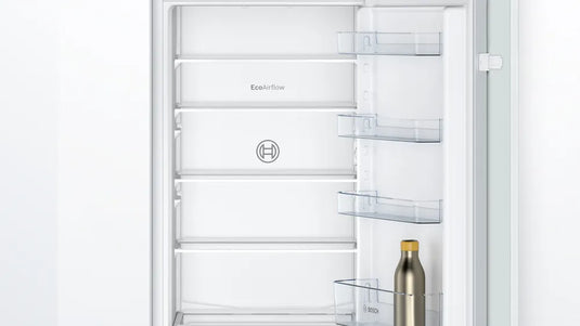 Bosch Series 2, Built-in fridge-freezer with freezer at bottom, 177.2 x 54.1 cm, sliding hinge