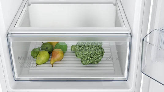 Bosch Series 2, Built-in fridge-freezer with freezer at bottom, 177.2 x 54.1 cm, sliding hinge