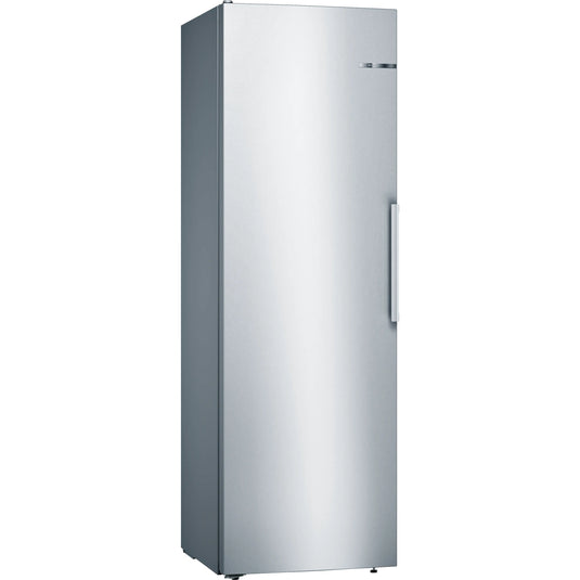 Bosch Series 4, Free-standing fridge, 186 x 60 cm, Inox-look