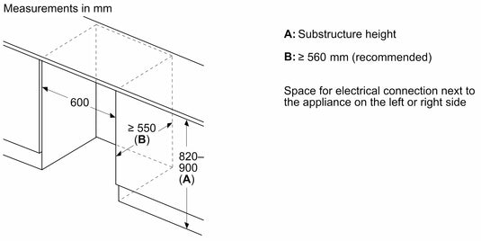 Neff N50, Built-under fridge, 82 x 60 cm, flat hinge